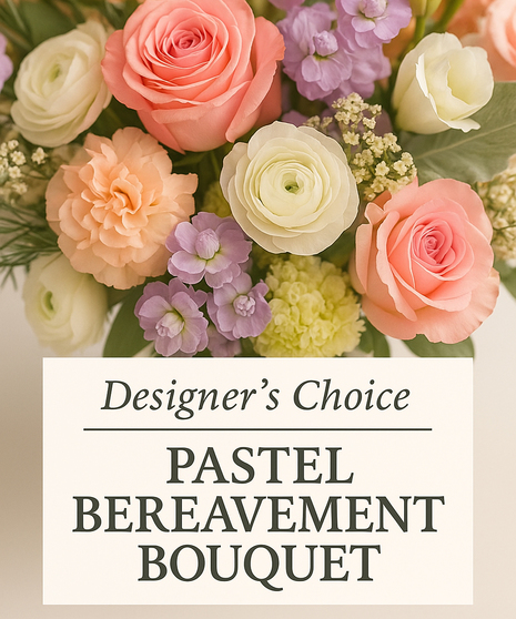 Designer's Choice- Pastel Bereavement Bouquet