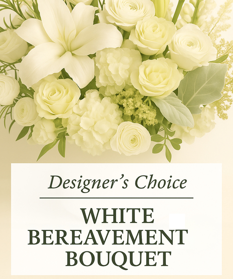 White Bereavement Bouquet