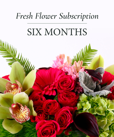 6 Month Subscription Flowers - DELIVERY in NEW CASTLE, PA