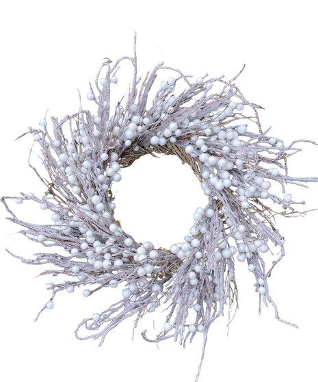 Rustic Ice Branch Artificial Wreath