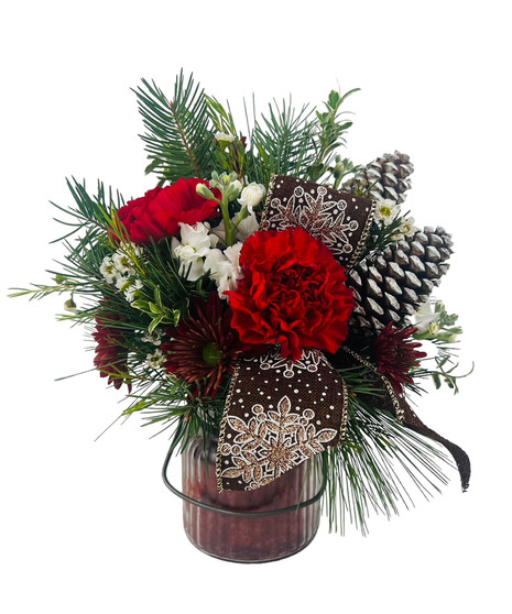 Country Christmas Candle