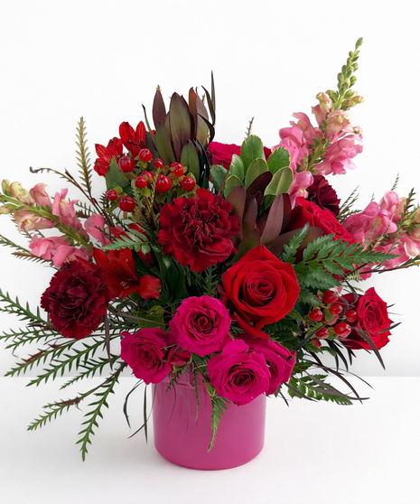 Garnet Elegance - January Birthday Arrangement