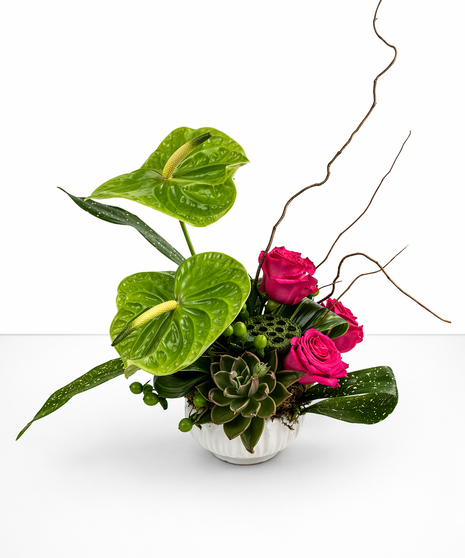 Emerald Elegance - May Birthstone Arrangement