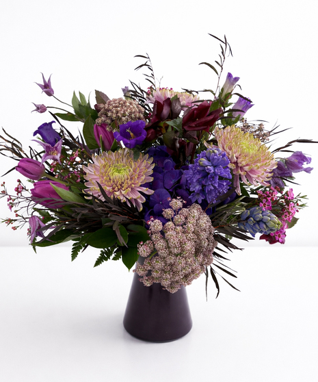 Amethyst  Blooms - February Birthday Arrangement