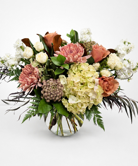 Graceful Remembrance - arrangement in bubble bowl