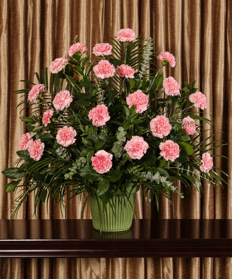 Pink Carnation Funeral Arrangement