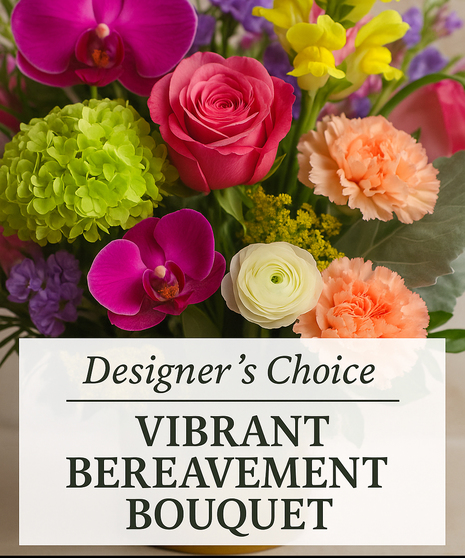 Vibrant Bereavement Bouquet