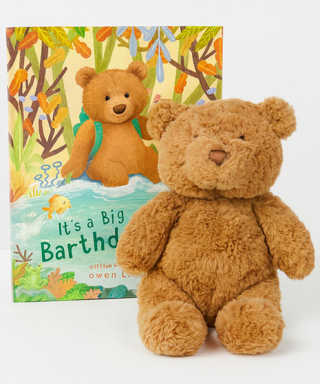 Jelly Cat Plush Bear and Book Bundle
