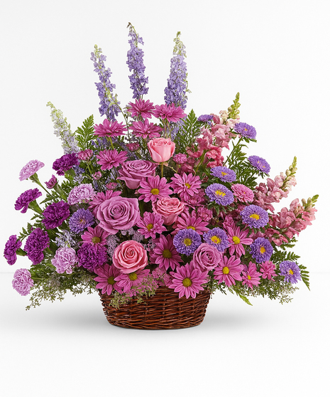 Gracious Lavender Basket