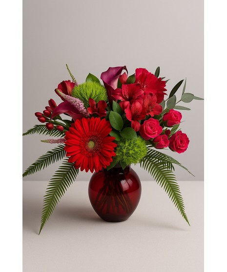 Ruby Radiance - July Birthday Arrangement