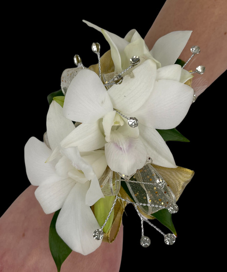 3 Bloom Dendrobium Wrist Corsage