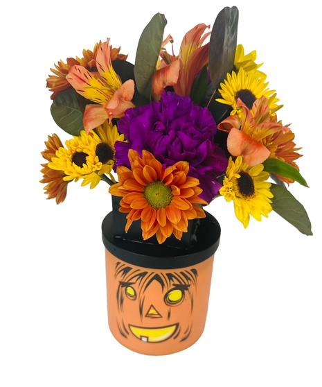 Jack-O-Lantern Candle Arrangement