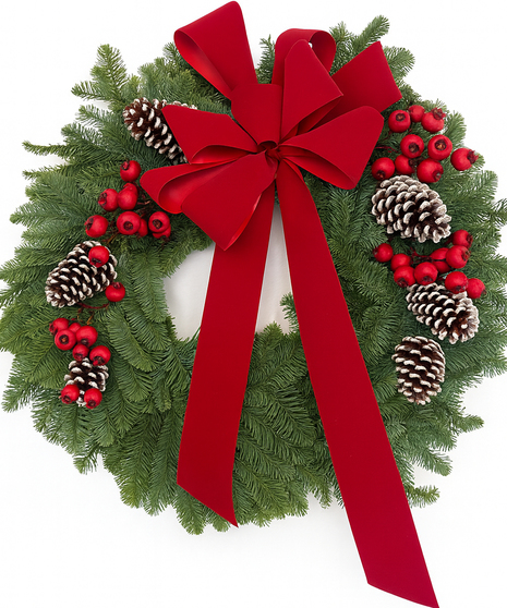 Classic Fresh  Winter Wreath