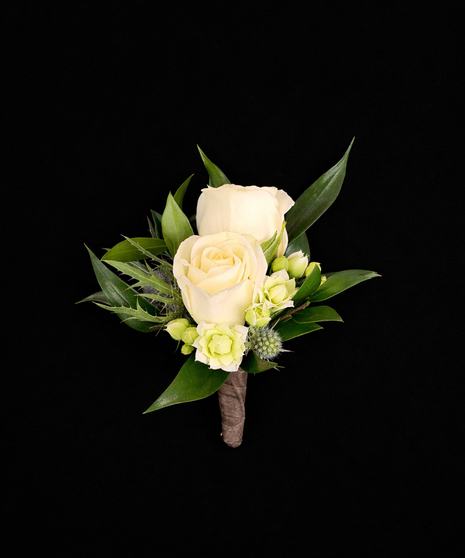Double Sweetheart Boutonniere - With Upgrades