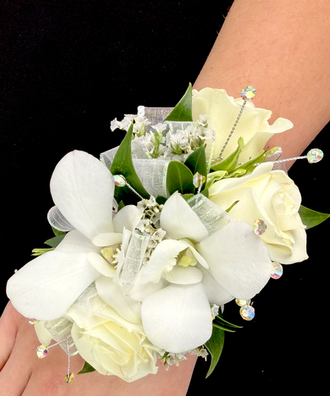 White & Ivory Corsage