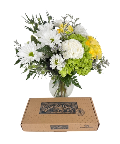 Pet Sympathy Arrangement -& Wind Chimes gift
