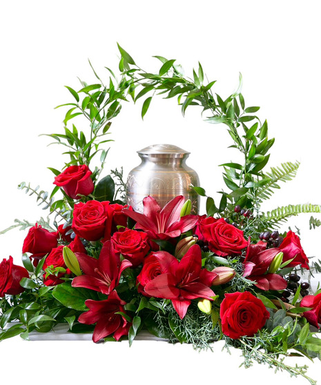 Classic Red Urn Display