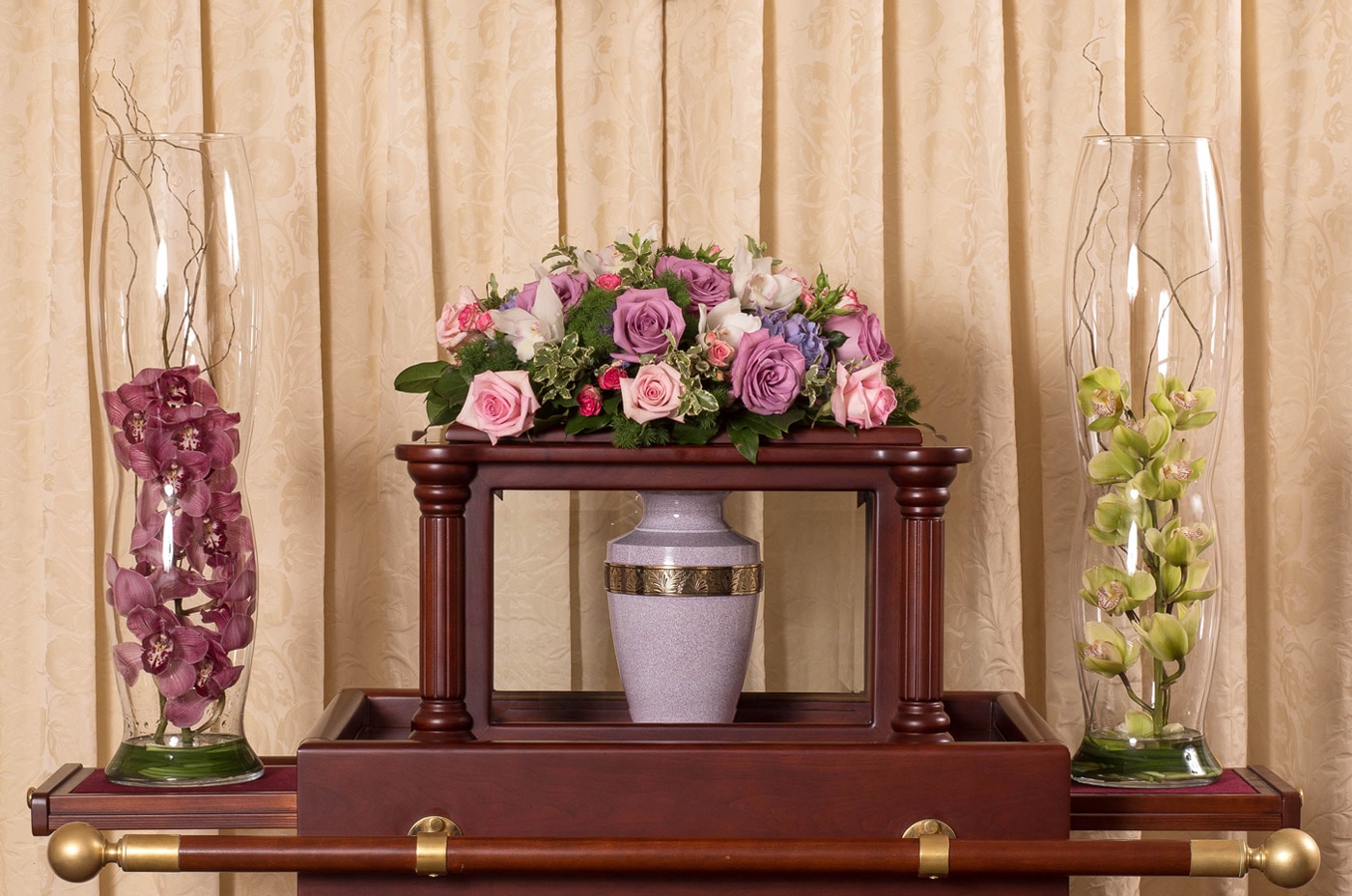 Memorial - Pink Urn Arc